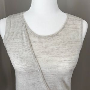 LOFT Faux Wrap Front Knit Top